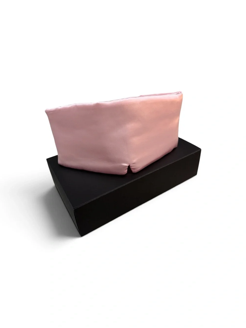 Blush Pink Satin Eye Mask For Travel and Rest